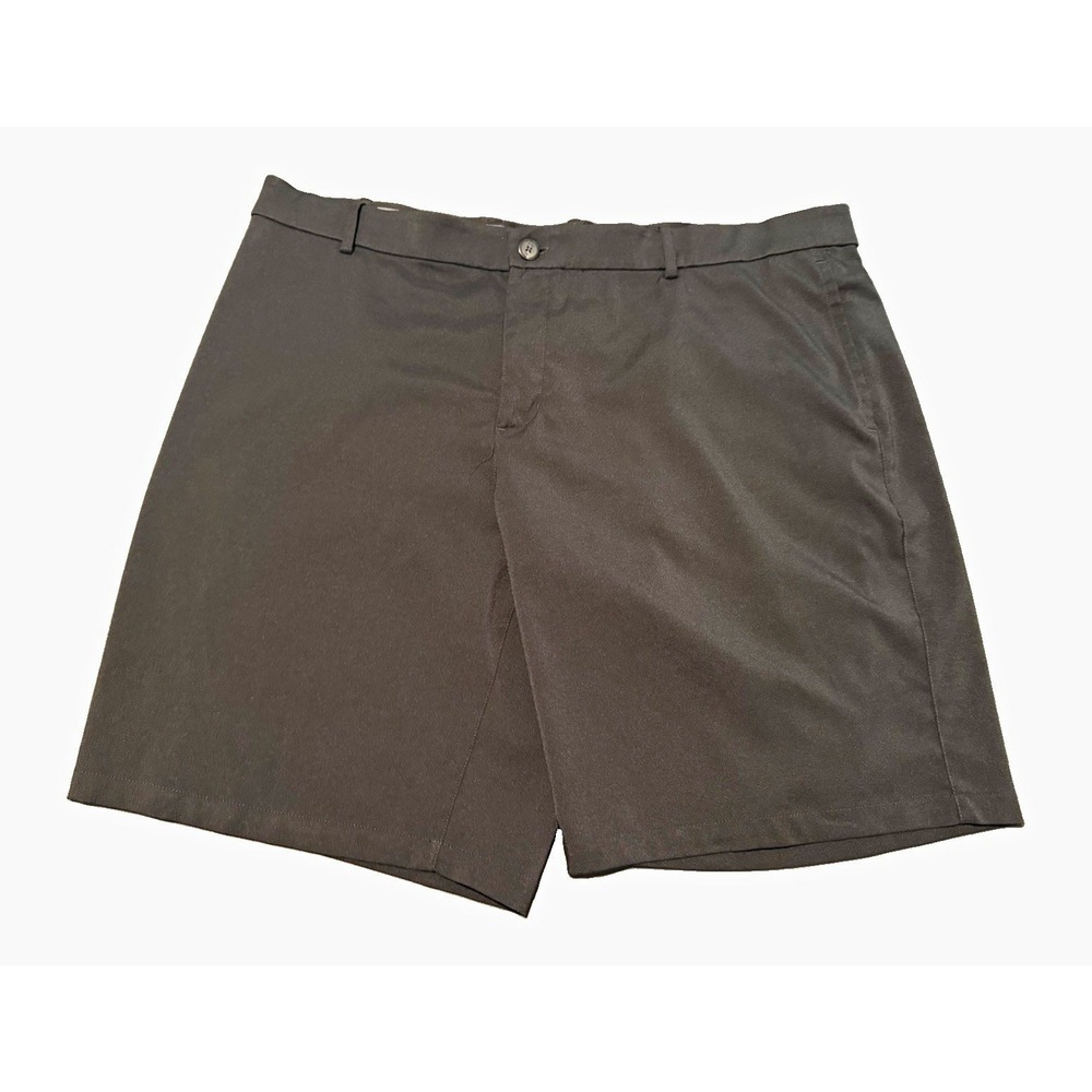 Nike Dri-FIT Men's Black Golf Shorts Solid Logo Pockets 42W 10" Inseam